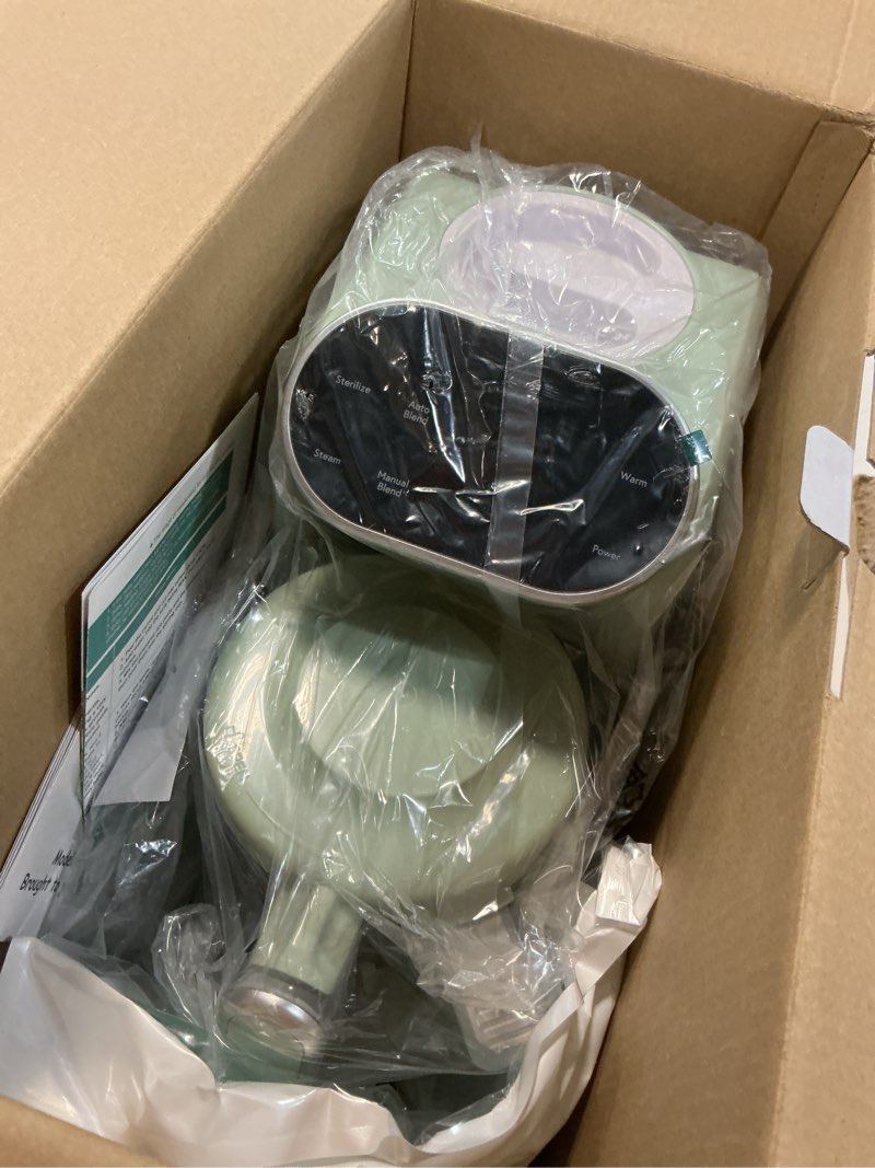 Condition photo showing Good Condition for chefhandy baby food maker with stainless steel steam basket, 5-in-1 baby food processor, steamer & blender, auto cooking, pureeing, reheating & steam cleaning, bpa-free, 6 reusable pouches, green