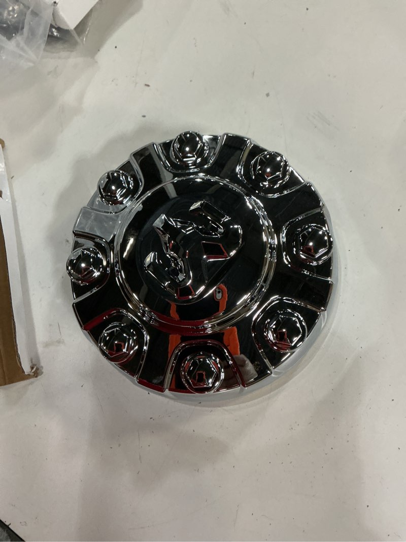 Condition photo showing Good Condition for fanchants 8.5 inches hub caps 1 pc compatible with 2019-2024 dodge ram 2500 3500 srw pickup, wheel center caps, center caps for rims, 6pg02trmab/c, 86636893/5aa, 6pg02sz0ab/c (chrome)