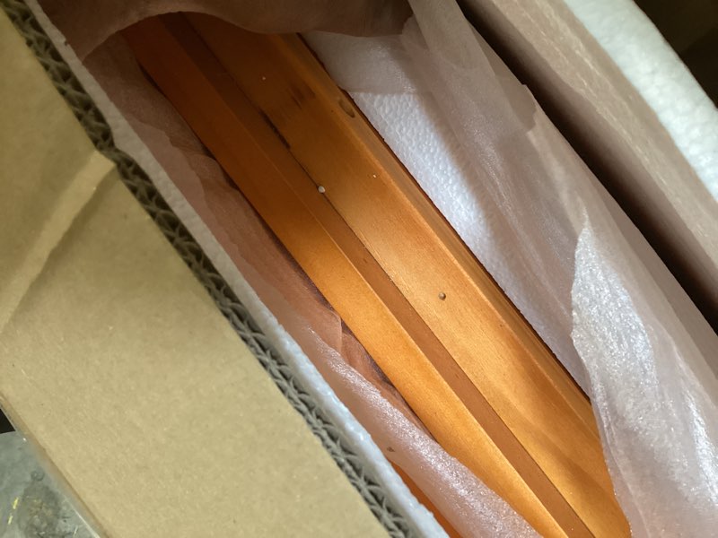 Condition photo showing Good Condition for paylesshere wood platform bed frame queen size solid wood bed frame with headboard wood slats support no box spring needed easy assembly,brown queen with headbroad