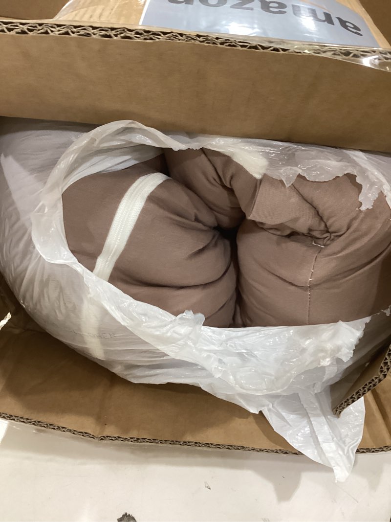 Condition photo showing Good Condition for queen rose pregnancy pillow, u shaped full body pillows for sleeping support, 55 inch maternity pillow for pregnant women, nomad cooling silky - natural nomad