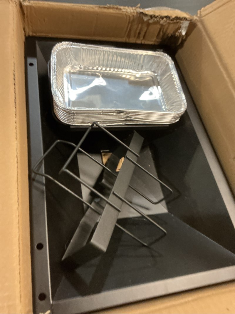 Condition photo showing New/Like New for garnetin 99250 grease tray with 7515 catch pan & holder - drip pan for weber spirit 310/320 (2007-2008), 700, genesis silver/gold b,c, platinum b,c grills - replaces spirit grease tray fits spirit 310, 320 (2007-2008)