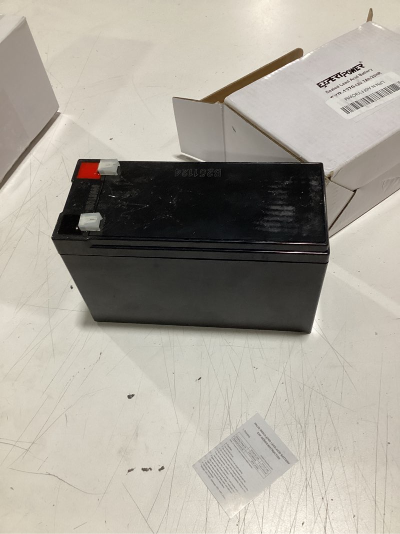 ExpertPower 12V 7Ah - SLA Rechargeable 12V Battery for Ride-On Toys, Alarm System, UPS, EPS, Feeder,