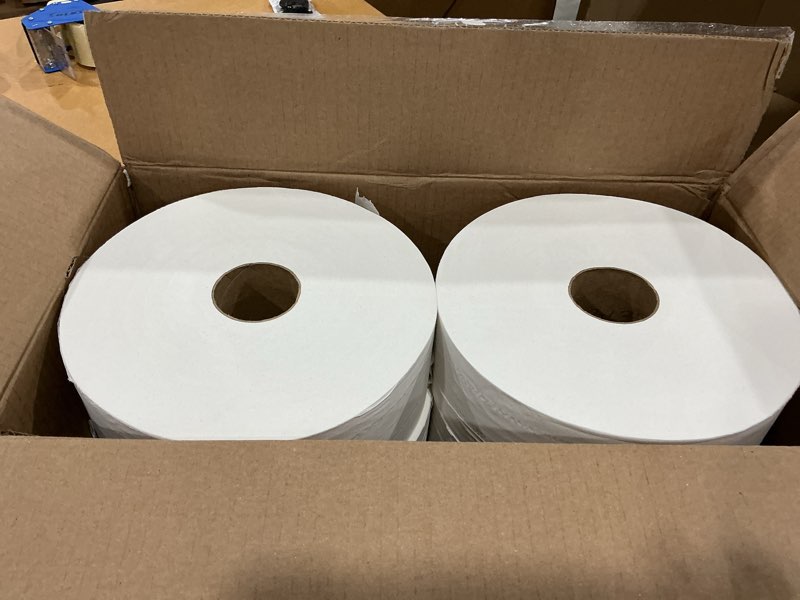 Condition photo showing New/Like New for tork jumbo toilet paper roll white t1, advanced, 2-ply, 6 x 1600 feet, 12021502, 6 count (pack of 1) 6 roll (pack of 1)
