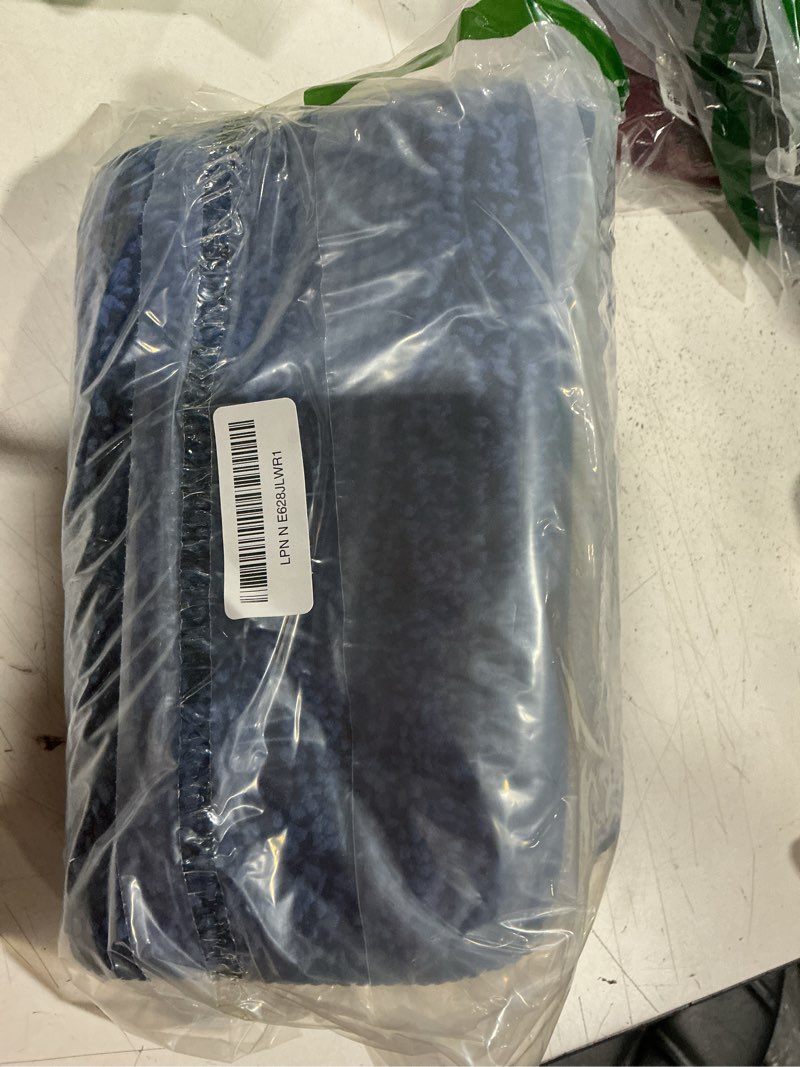 Condition photo showing Good Condition for kitinjoy indoor outdoor door mat, 32x20 non-slip absorbent dirt trapper, low-profile washable inside entrance front floor mat, sturdy soft entry doormats for entryway, navy blue 32'' x 20'' navy blue