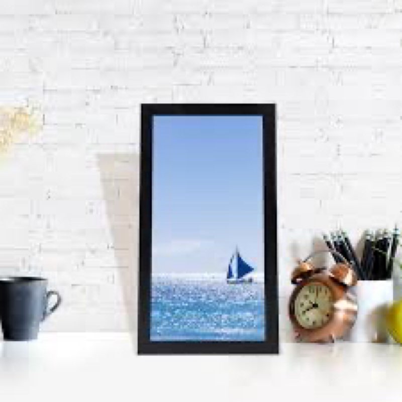 HUKONHEP 9x18 Black Picture Frames, Photos Frame with Plexiglass, Wall Gallery Photo Frames, Horizon