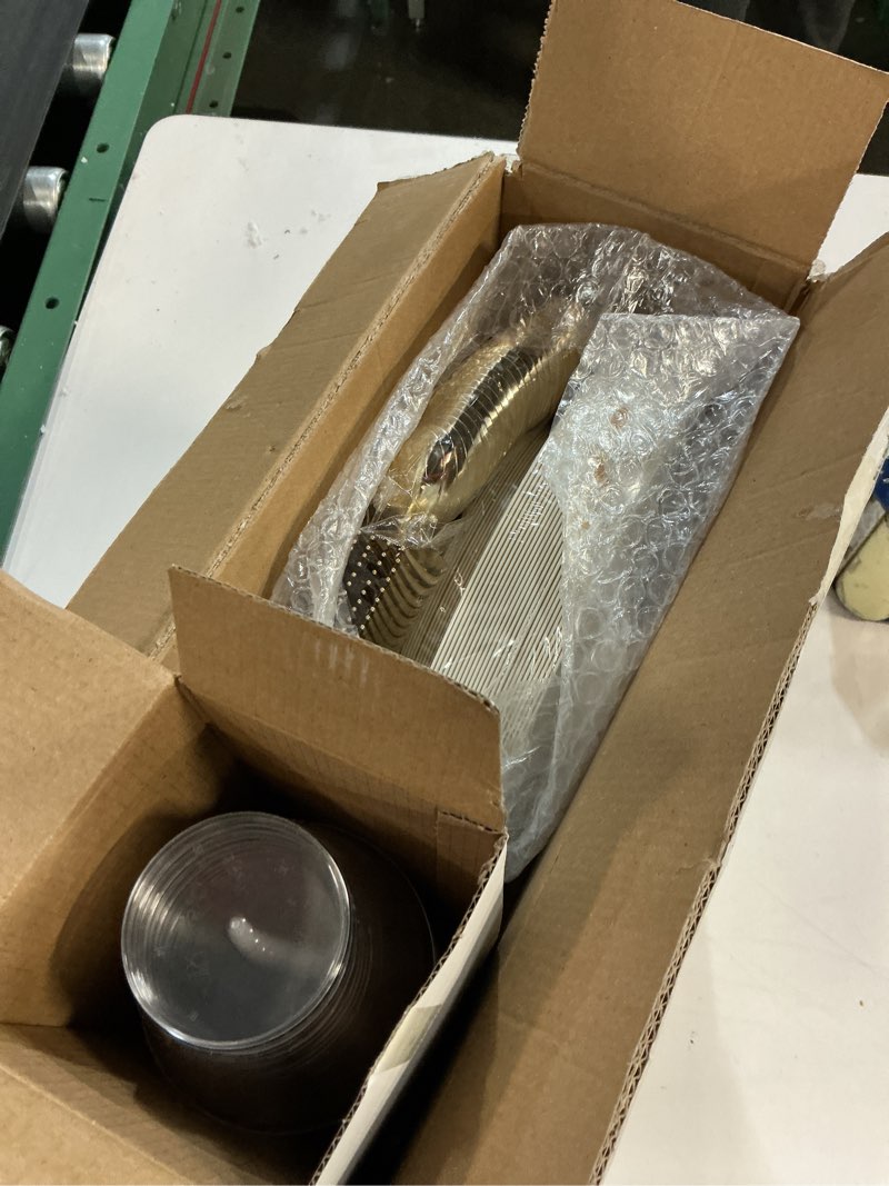 Condition photo showing New/Like New for bUCLA 150PCS Ivory Plastic Plates with Gold Trim - Heavy Duty Cream Plastic Disposable for Party & Wedding - Include 25 Each?Dinner & Dessert? Plates, 25 Knives, 25 Forks, 25 Spoons & 25 Cups Ivory Gold 25 Guests