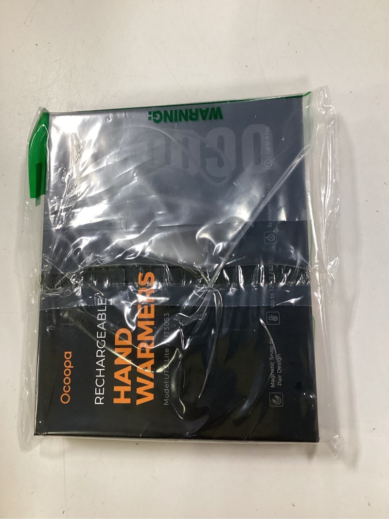 Condition photo showing New/Like New for OCOOPA Magnetic Hand Warmers Rechargeable 2 Pack, Electric Handwarmers, Smart Heating UL Certified, 3-Settings,Portable Heater, Ultra Slim Pocket, Hunting Essentials, Gifts for Christmas Men, UT3 Lite Black