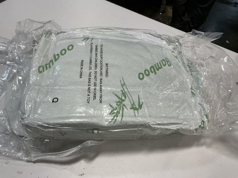 Condition photo showing New/Like New for Ultra Soft Queen Size Mattress Topper - Viscose Made from Bamboo Pillow Top Mattress Pad for Back Pain Relief - Naturally Cooling for Hot Sleepers, Green Green Queen