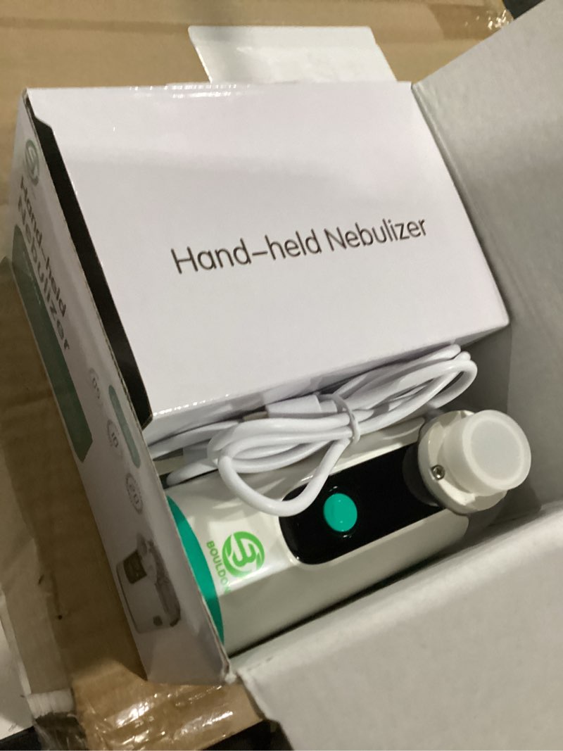 hand-held nebulizer for respiratory system, portable nebulizer with self-clean mode, rechargeable ne