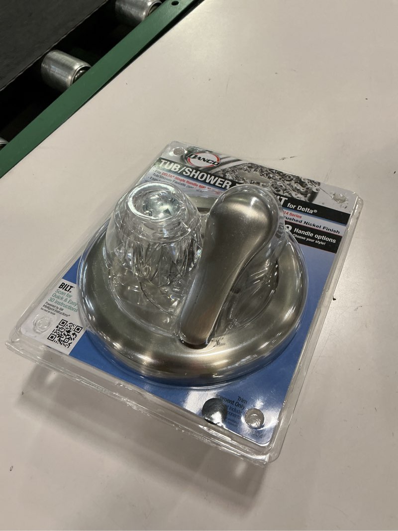 Condition photo showing As Is for Danco Brushed nickel 1-handle Bathtub and shower Faucet (Sold Separately)