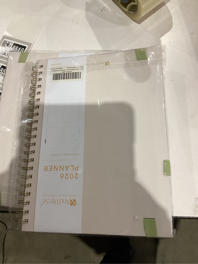 Condition photo showing New/Like New for And Per Se 2026 Planner with Pattern, A4 Size-Daily, Weekly & 18-Monthly Planner, Daily Schedule, Monthly Tabs, 100 GSM Thick Paper(Botanical Floral) 18 Months-2026-A4 Flower02