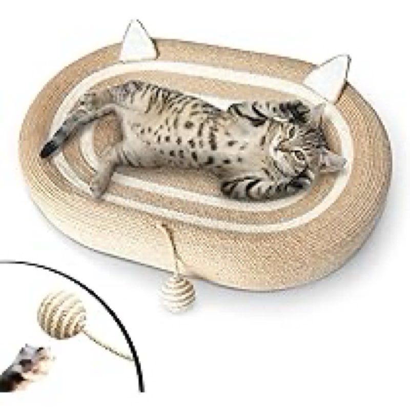 Anikitty ank096-bk cat bed with scratcher *similar to stock photo* 