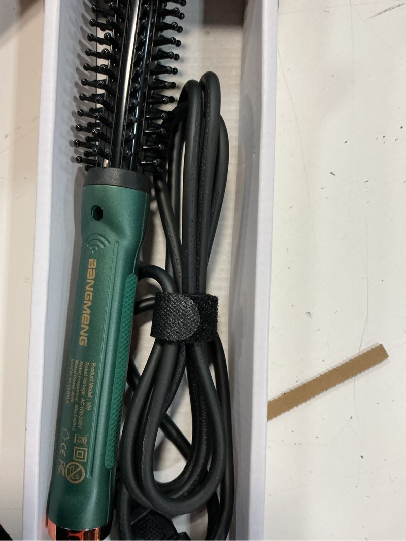 Condition photo showing Good Condition for bangmeng 3/4 inch barrel thermal round brush, volume heat styling brush for men and women medium thin curly straight hair, heated curling iron,12 temperature setting (1.35 inch with bristles) 0.75 inch barrel