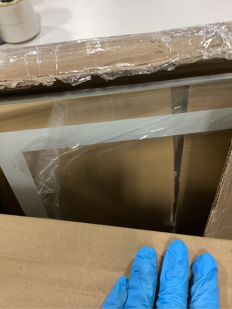 Condition photo showing Good Condition for LOAAO 40X24 LED Bathroom Mirror with Lights, Anti-Fog, Dimmable, Backlit + Front Lit, Lighted Bathroom Vanity Mirror for Wall, Memory Function, Tempered Glass (Safe to Use) Led Bathroom Mirror (3 Light Modes) 24"L x 40"W