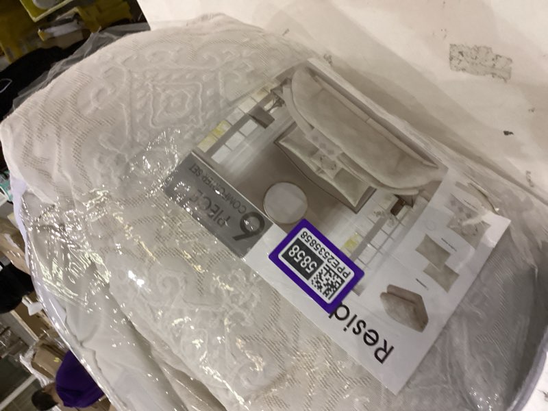 Condition photo showing As Is for Resida white 6pc king 