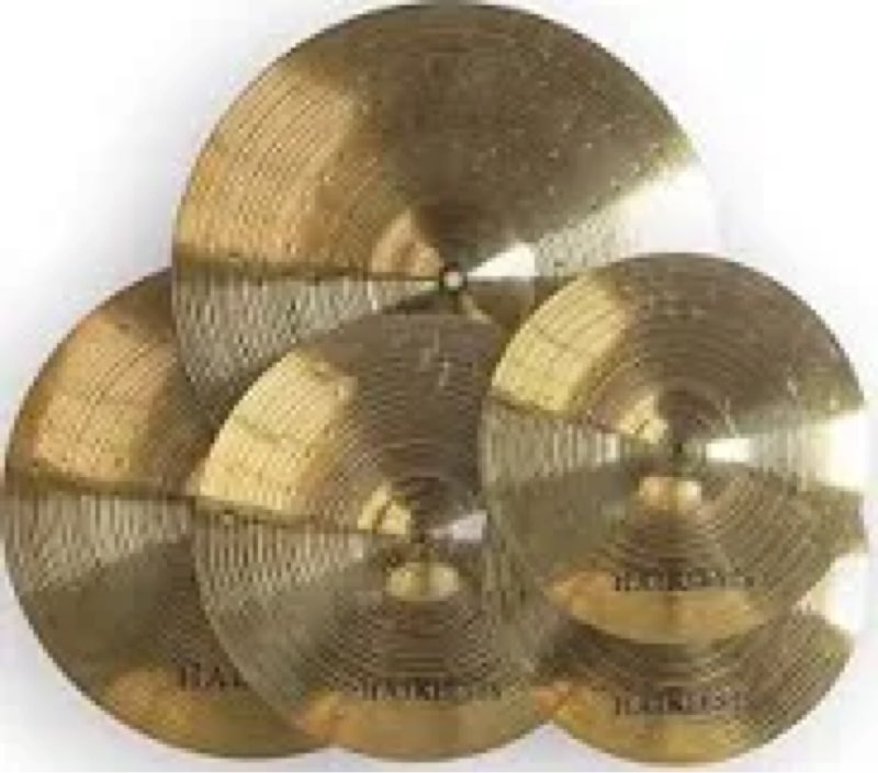 HAIRIESIS Exquisite Alloy Cymbal Set - 14"/16"/18"/20" 5 Pieces Drum