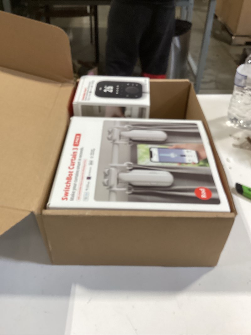 Condition photo showing Good Condition for switchbot smart automatic curtain opener 2 packs with hub3 - bluetooth remote control with app/timer, high-performance motor, unlimited power, add hub to compatible with alexa, google home, homekit curtain opener for double side+hub3
