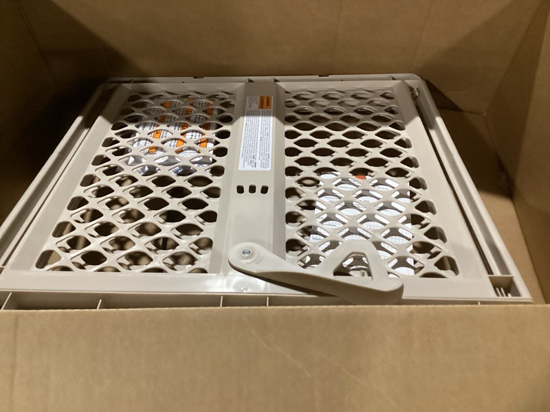 Condition photo showing Good Condition for Toddleroo by North States - Supergate Ergo Baby Gate: Plastic Baby Gate for Stairs & Doorways - Adjustable Indoor Safety Gate - Made in USA - 26 to 42 Inches Wide - 26 Inches Tall - Sand