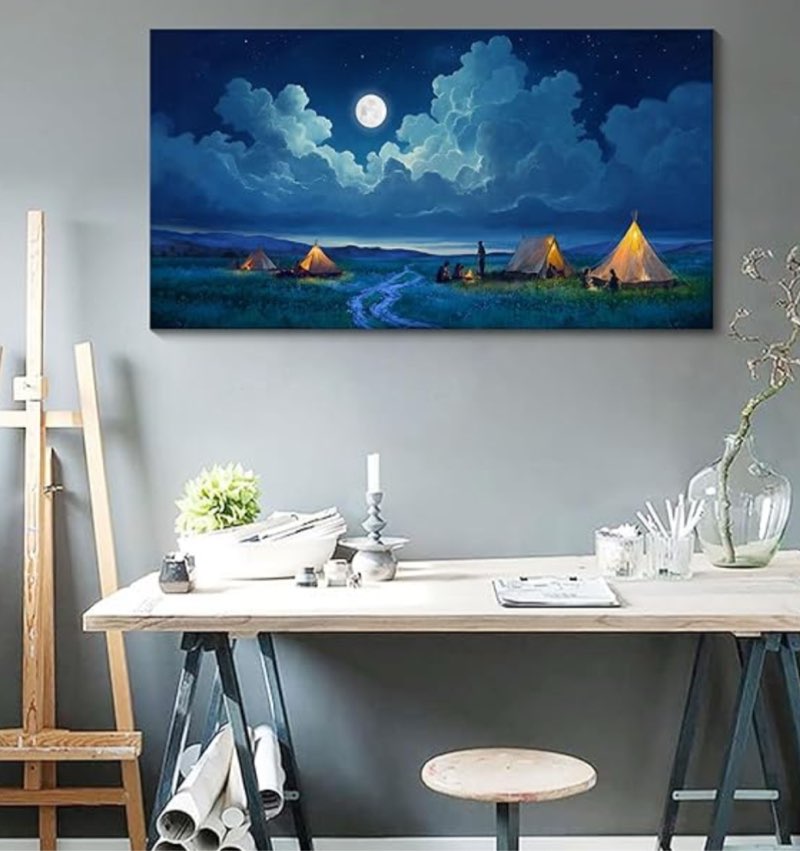 YDYSUNE Landscape Wall Art - Nature Artwork for Walls - Scenery Canvas Wall Art - Forest Painting for Living Room - Rustic Farmhouse Decor - Wall Pictures for Bedroom 20×40IN