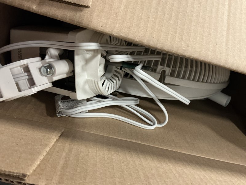 Condition photo showing As Is for Lasko 2520 Oscillating Stand Fan,White 16 Inch