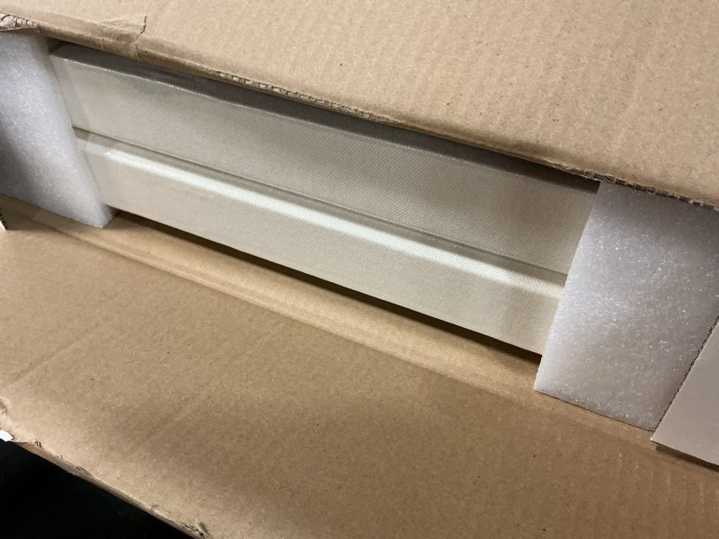 Condition photo showing Good Condition for UMIACOUSTICS 4 PCS Acoustic Panels with Hanging Brackets, 2” Thick Fiberglass Sound Proof Panels Removable for Studios, Office, Home Theater Wall- Off White 23.6" x 11.8"-4pcs Off White