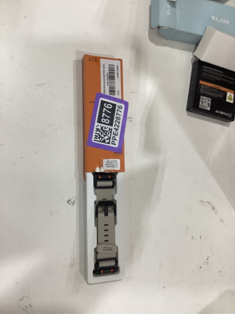 Condition photo showing New/Like New for TAURI Designed for Samsung Galaxy Watch Ultra Bands 47mm (2025/2024) [Durable Liquid Silicone Strap + Stainless Steel Metal Connector] Military Rugged Band for Galaxy Watch 7/8 Ultra Men Women, White Silicone-White Galaxy Watch