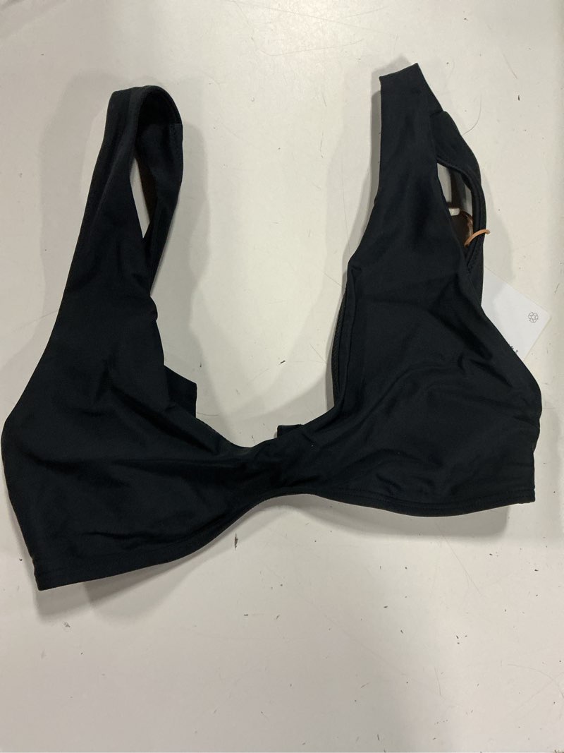 Condition photo showing Good Condition for italian plunge bikini top, s, black