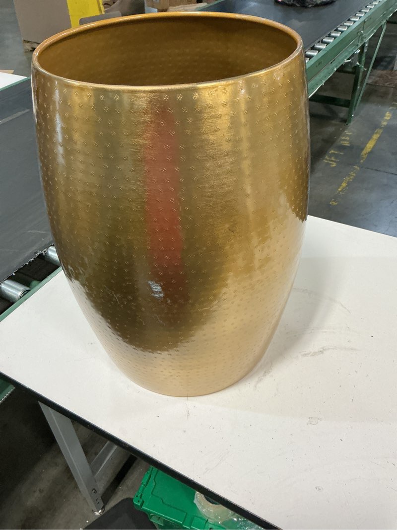 Condition photo showing Good Condition for hammered metal storage patio accent table - opalhouse™