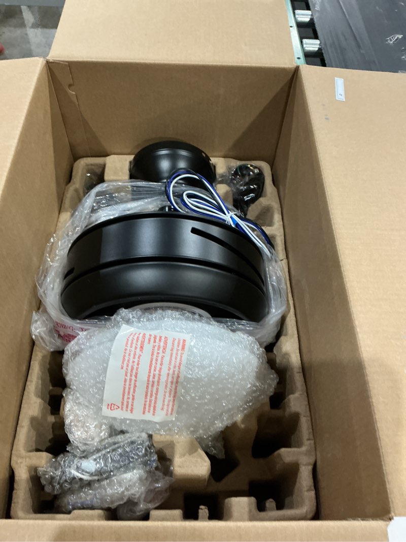 Condition photo showing Good Condition for harbor breeze beach creek 44-in matte black led indoor ceiling fan with light and remote (3-blade)