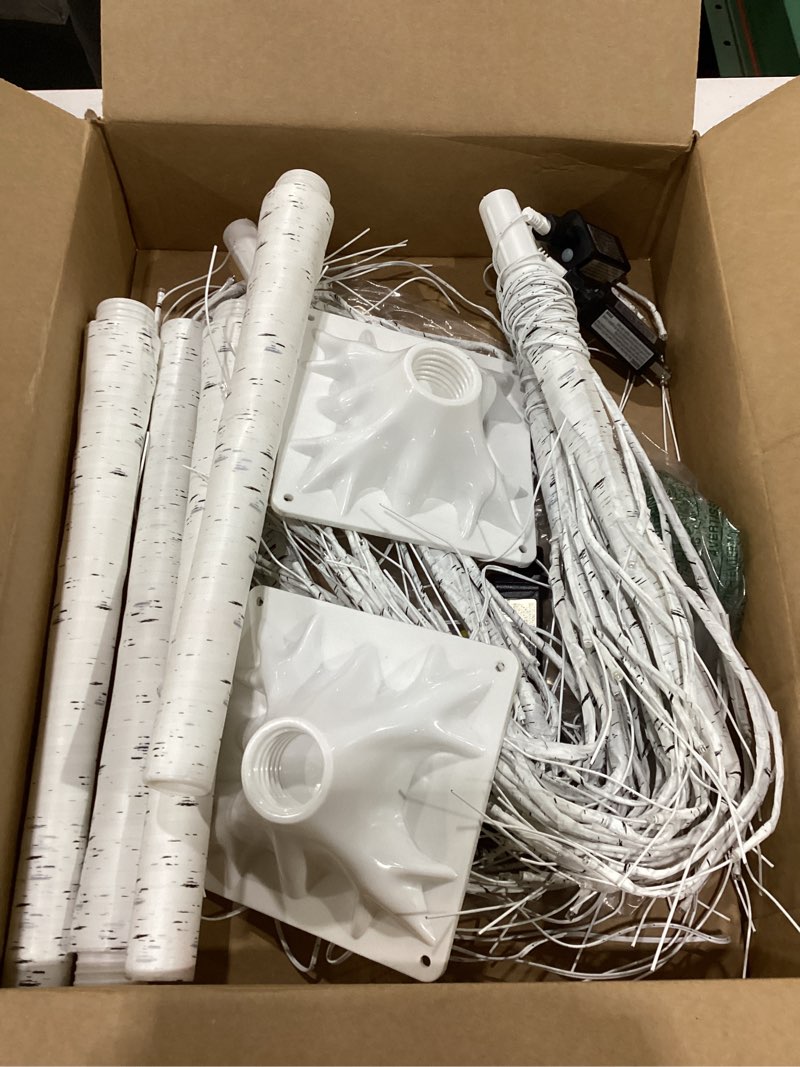 Condition photo showing Good Condition for 2-pack 4ft lighted birch trees (higher size & floor standing), 96 led twinkling birch christmas tree lights for indoor & outdoor, 2 modes warm white tree lights for christmas thanksgiving home decor warm white 2pack-4ft