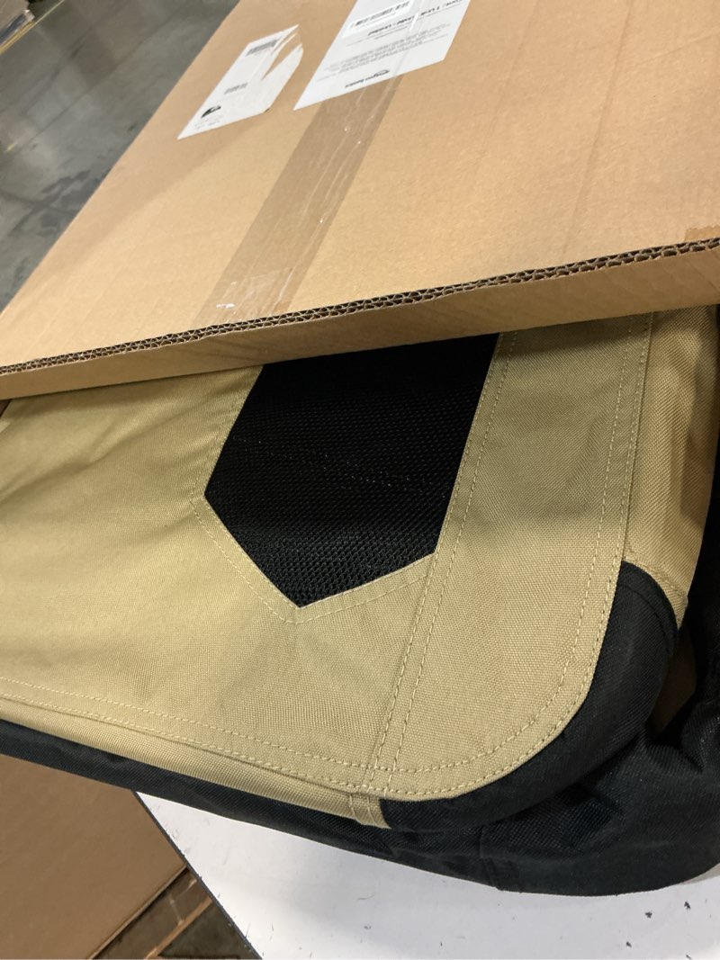 Condition photo showing Good Condition for amazon basics portable folding soft dog crate, double door, collapsible travel kennel, easy to assemble, medium, 29.92" x 21.3" x 21.3", tan tan m 30" x 21" x 21"