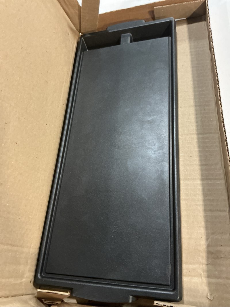 Condition photo showing As Is for Whirlpool W10432544 Genuine OEM Cast Alluminum Gas Range Griddle Replaces W10432539