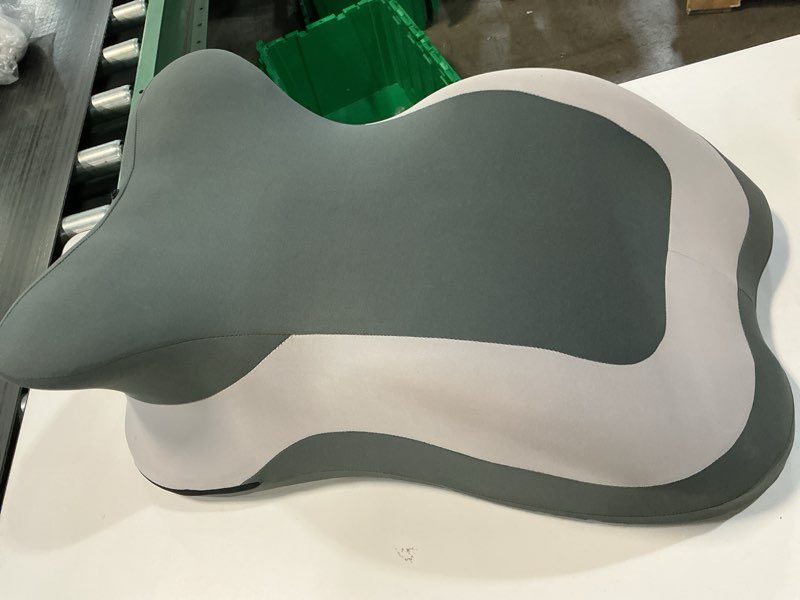 Condition photo showing Good Condition for Memory Foam Ergonomic Wedge Pillow, Squat Pillow, Prone Pillow for Sleeping, Reading Pillow for Bed, Ideal for Massage, with Removable Cover, Back Support, Multi-Functional Memory Foam (Grey)