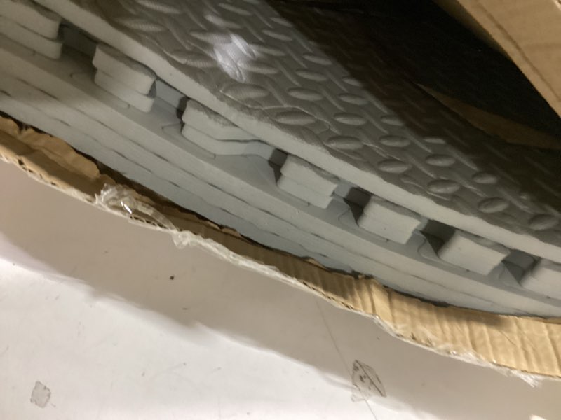 Condition photo showing Good Condition for ProsourceFit Puzzle Exercise Mat ½ in, EVA Interlocking Foam Floor Tiles for Home Gym, Mat for Home Workout Equipment, Floor Padding for Kids, Grey, 24 in x 24 in x ½ in, 24 Sq Ft - 6 Tiles