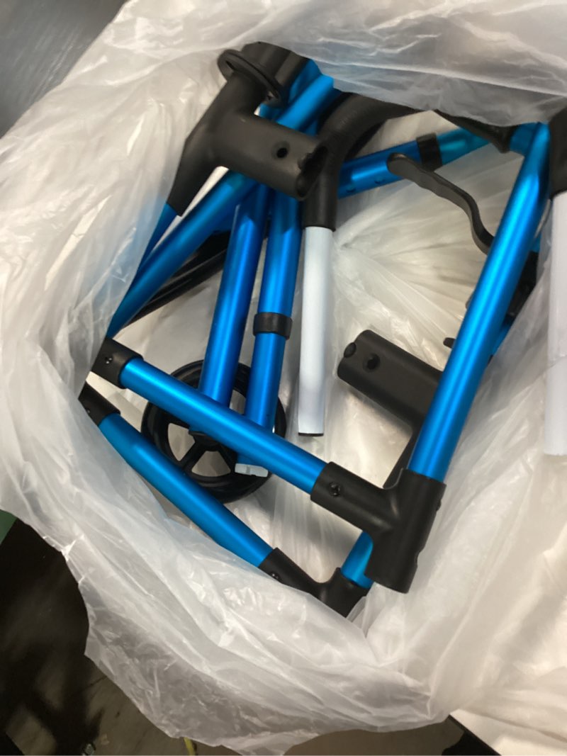 Condition photo showing As Is for Medline Folding Walker With Wheels