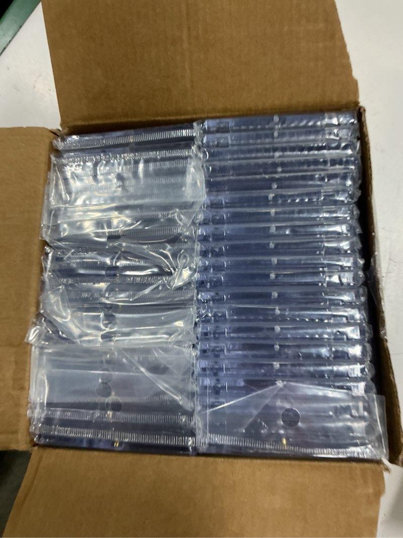 Condition photo showing New/Like New for 40ct magnetic card holders, 35pt one touch card holder, u-v protection hard plastic case for trading cards, display case for sports, baseball, football, game cards 40pack