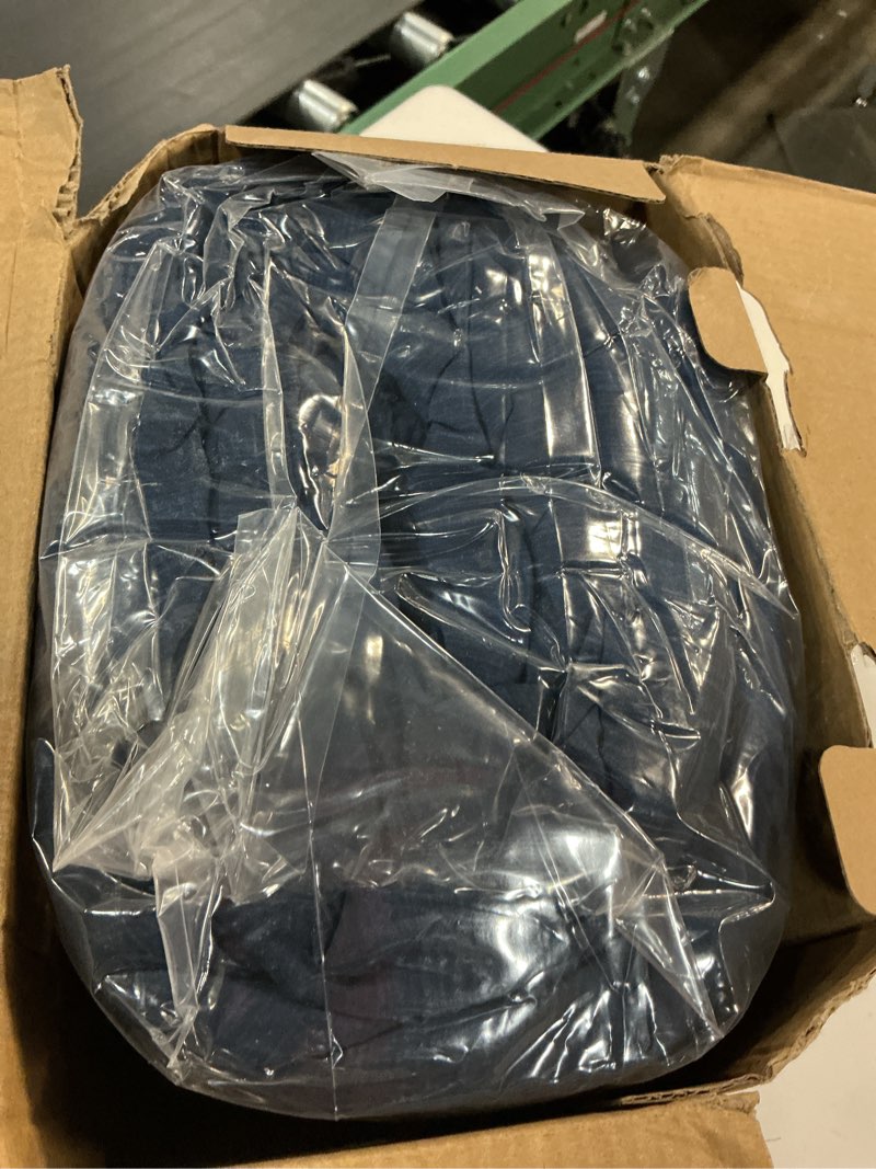 Condition photo showing New/Like New for Bedsure Oversized Queen Comforter Set - Navy Soft Bedding for All Seasons, Cationic Dyed Bed Set, 3 Pieces, 1 Oversized Queen Size Comforter (98"x98") and 2 Pillow Shams (20"x26"+2") Oversized Queen 22 - Navy