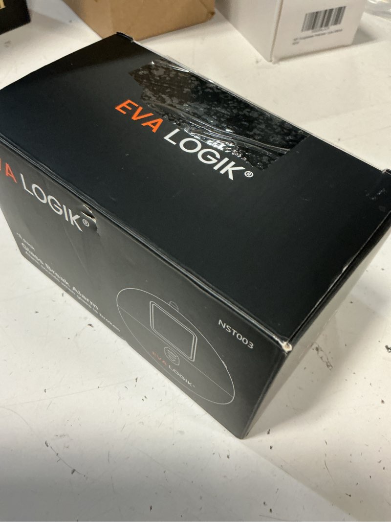 Condition photo showing New/Like New for eva logik modern ultra-thin window alarm with loud 120db sound and vibration sensors compatible with virtually any window, glass break alarm perfect for home, office, dorm room- 8 pack