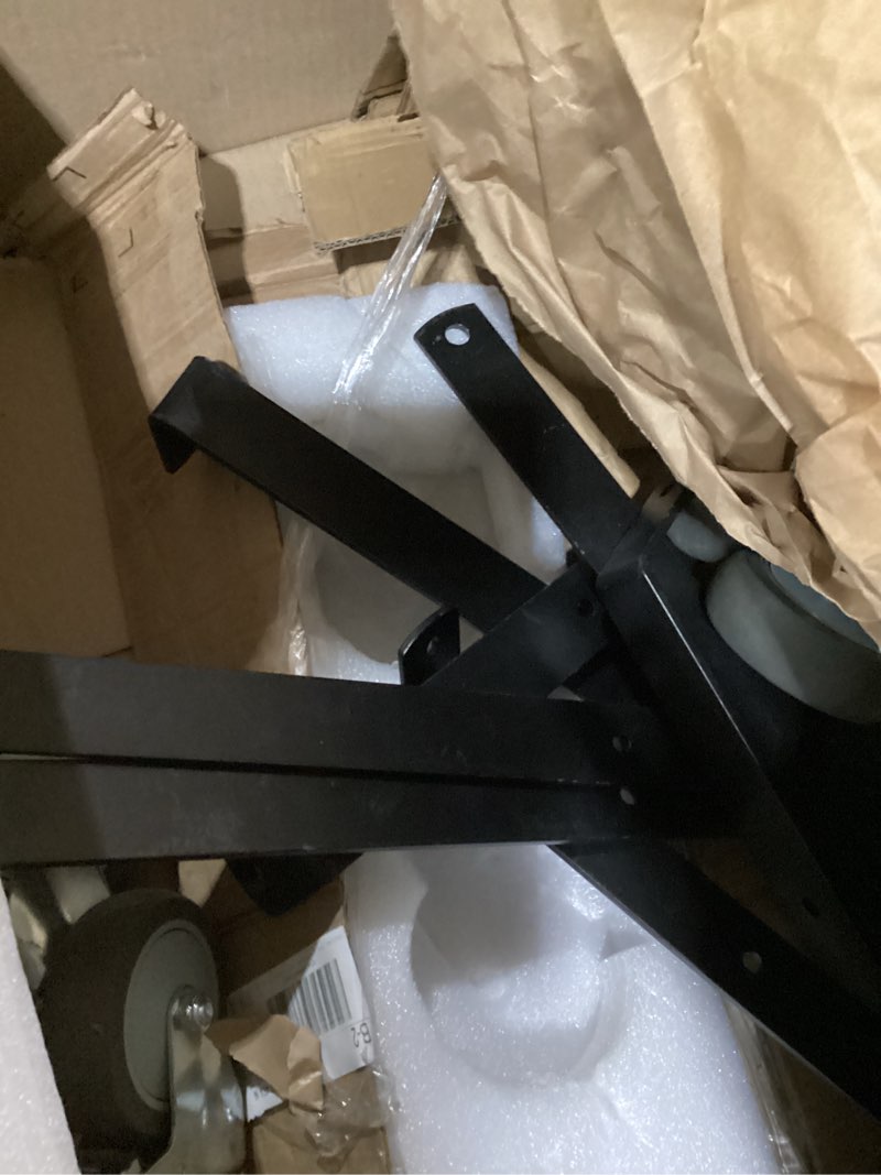 Condition photo showing As Is for Quantfire XLarge Big Green Egg Nest,Grill Stand for Big Green Egg Accessories,Rolling Nest with Heavy Duty Locking Caster Wheels Powder Coated Steel for BGE Smoker Kamado Joe Grill Stand Accessories