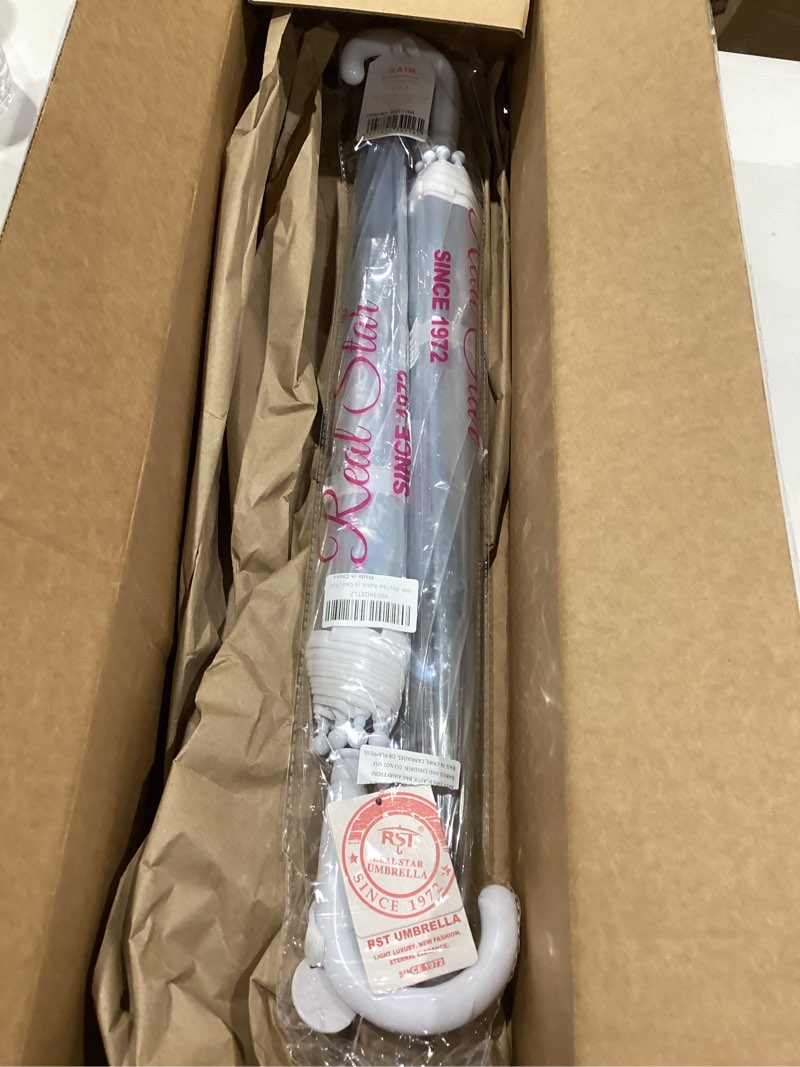 Condition photo showing Good Condition for roniare kids clear bubble umbrellas for rain dome windproof umbrella for kid girls and boys b1-clear 2 pack