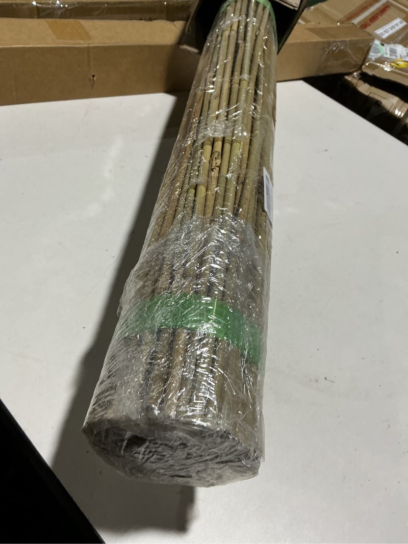 Condition photo showing Good Condition for 70 pcs bamboo stakes, 4 feet natural bamboo garden stakes for plant, garden bamboo plant sticks for plants support, tomato, beans, vegetable, trees and climbing plants 4ft-70 pack