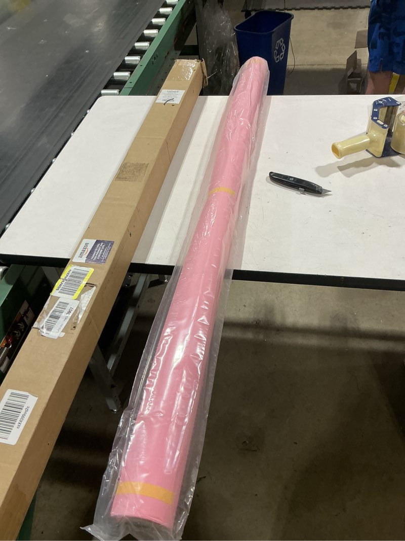 Condition photo showing Good Condition for yizhily arctic backdrop for photoshoot, 107 in x 36 ft, paper roll carnation pink