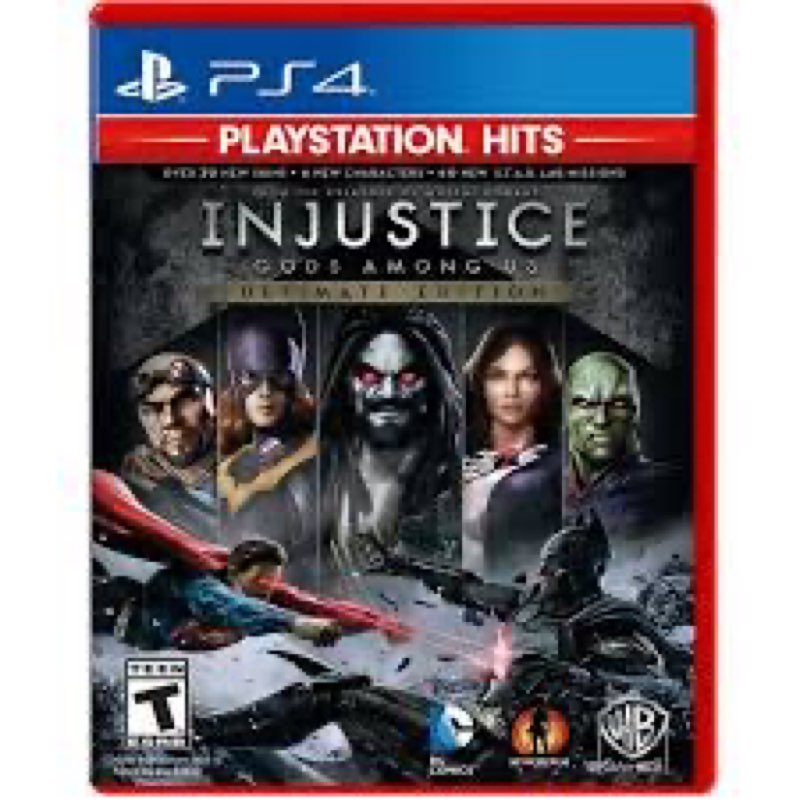 Injustice Gods Among Us Ultimate Edition PlayStation 4 - PS4 Supported - ESRB Rated T (Teen 13+) - F