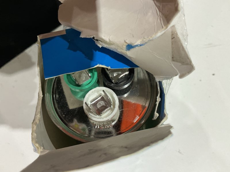 Condition photo showing Good Condition for bojack 55+5uf 55/5mfd ±6% 370v/440v cbb65 dual run circular start capacitor for ac motor run or fan start or condenser straight