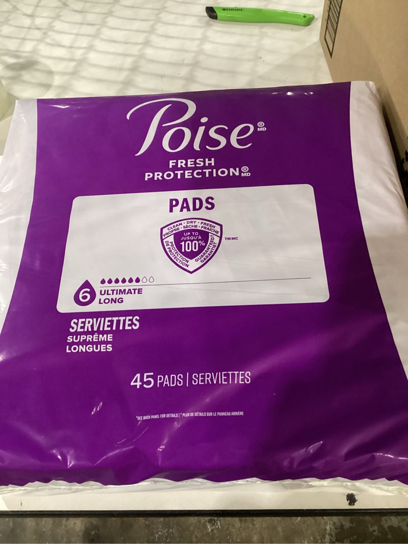 Condition photo showing New/Like New for Poise fresh protection ultimate long