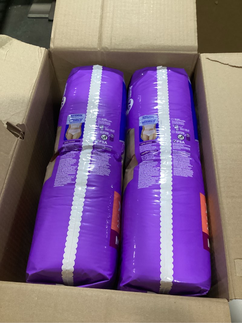 Condition photo showing Good Condition for Always Discreet Adult Incontinence Underwear for Women and Postpartum Underwear, Extra Large, Up to 100% Bladder Leak Protection, 64 Count (2 Packs of 32) X-Large 64