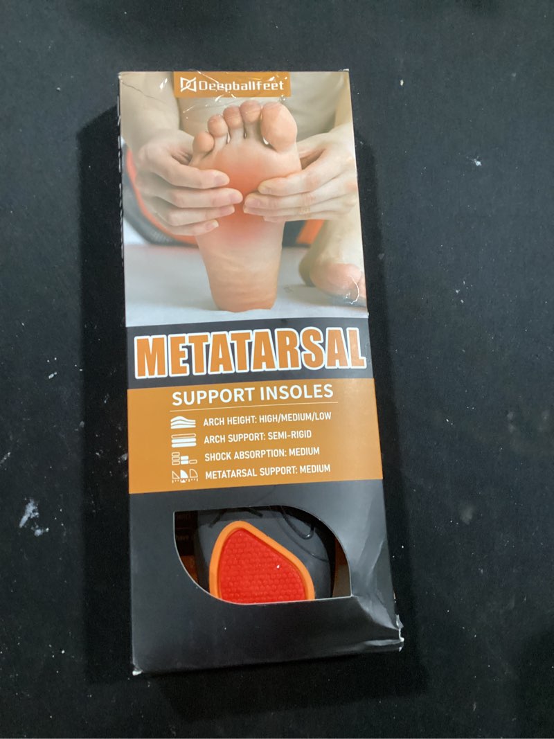 Condition photo showing Good Condition for Deepballfeet Arch Support Insoles with Metatarsal Pads, Orthotic Inserts for Metatarsalgia, Morton's