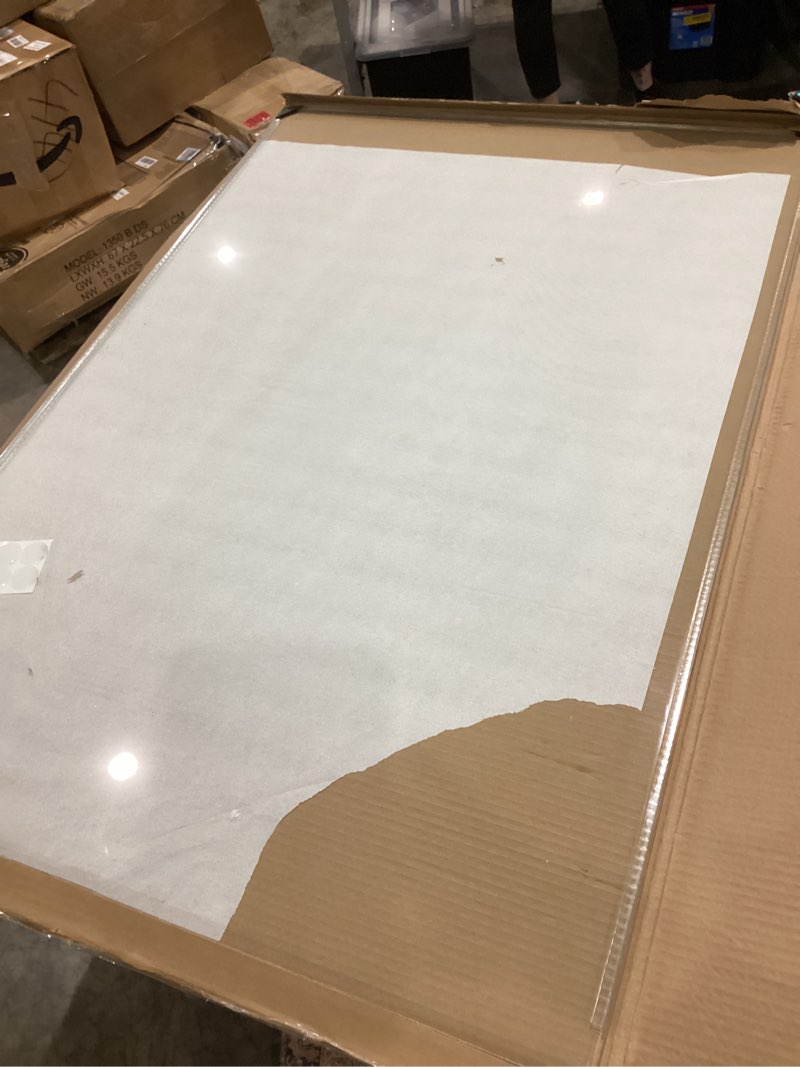 Condition photo showing Good Condition for azadx tempered glass chair mat for carpet 32" x 48" heavy duty office chair mat for carpets 1/5" thick for carpeted floor/hard floor easy glide carpet protector with round corner and polished edge 32"x 48"x 1/5"thick clear