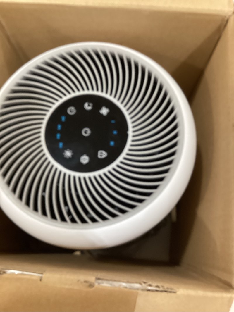 Condition photo showing Good Condition for levoit air purifier for home allergens pet hair in bedroom, covers up to 1073 ft² by 56w high torque motor, aham verifide, 3-in-1 filter with hepa sleep mode, remove dust smoke odor, core300-p, white white core 300-p 1pack