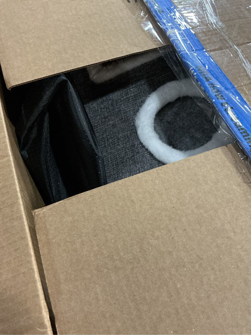 2-story cat house for indoor cats, dual-purpose cave bed with scratch pad and fluffy ball, foldable 